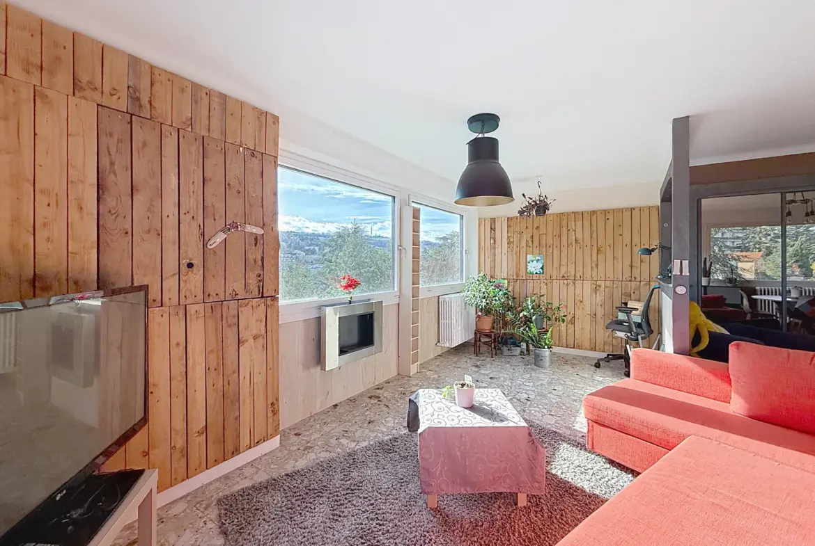 Vente appartement T4 lumineux et calme à Haut Fauriel, Saint-Étienne 