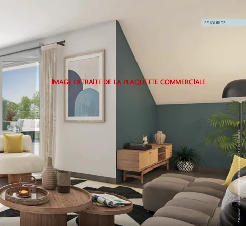 Appartement T2 à Crécy-la-Chapelle avec balcon, jardin et parking, livraison 2028