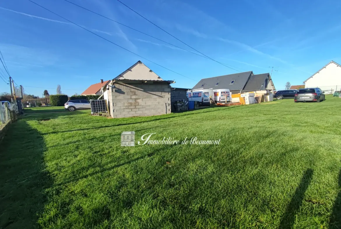Maison à vendre proche de Beaumont-le-Roger, 120 m², grand jardin, proche gare SNCF 