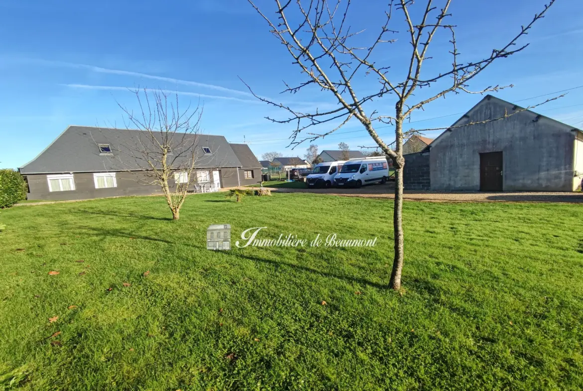 Maison à vendre proche de Beaumont-le-Roger, 120 m², grand jardin, proche gare SNCF 