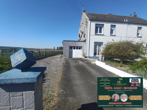 Maison semi-individuelle de 91 m² avec 3 chambres et grand terrain à Marpent