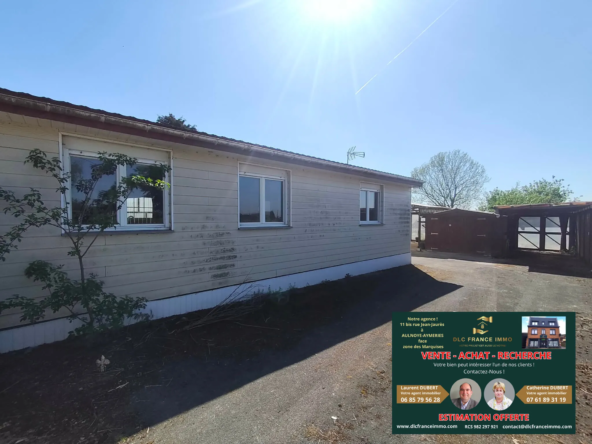 Terrain de loisirs aménagé à Gommegnies avec mobile-home et aménagements complets