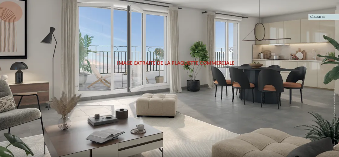 Appartement T2 neuf à Livry-Gargan – 41,08 m², livraison 2027, parking inclus 