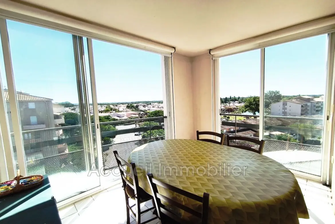 Bel appartement en angle avec vue dégagée à Port Camargue - 3 pièces 