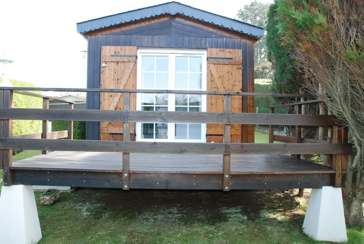 Charmants chalets en bois avec vue sur mer à Fécamp et Étretat 