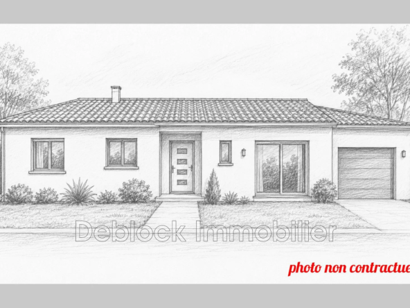 Pavillon de 90,16 m² à vendre à Wormhout avec terrasse et garage