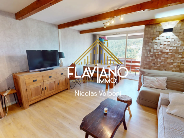 Achat appartement T2 de 43,21 m² à Le Sauze Enchastrayes, vue montagne