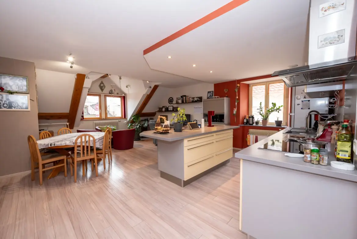 Appartement T3 à Pontarlier centre-ville avec cave et parking 