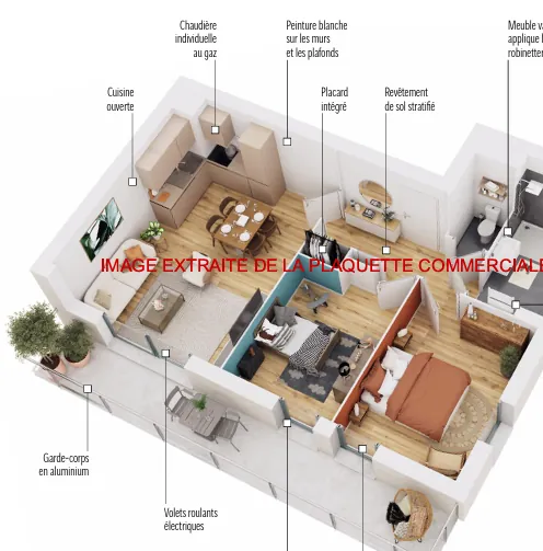 Appartement T2 à Cayeux-sur-Mer avec parking, livraison 2028 