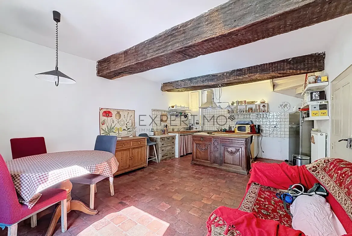 Maison de ville en pierre à Tournus avec mezzanine et cave aménagée 