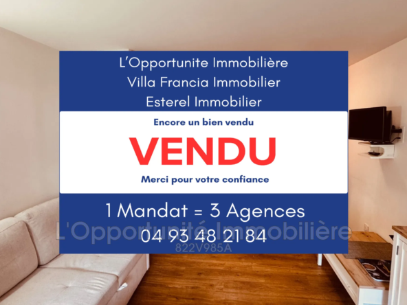Studio à vendre à Cannes avec terrasse, piscine et parking