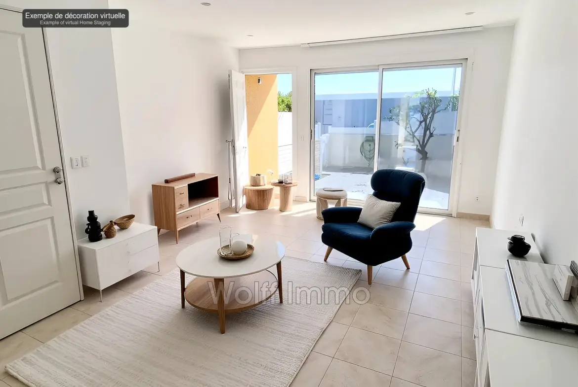 Maison T3 avec terrasse et garage à Canet-en-Roussillon - Quartier Alizés 