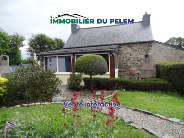 Maison de campagne de 92 m² avec terrain et hangar à Plounevez-Quintin