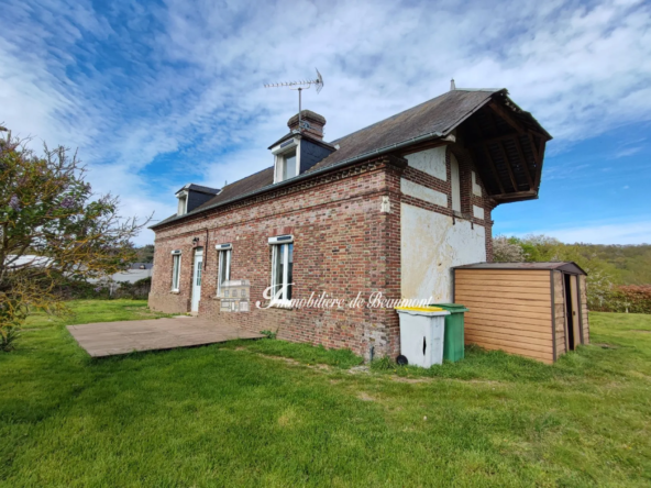 Maison en briques de 73 m² à vendre à Beaumont-le-Roger proche commodités