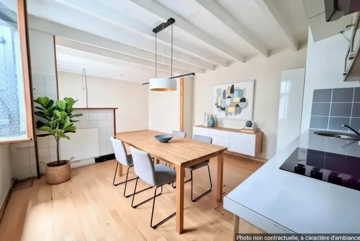 A vendre maison de village à Puylaurens 68 m², rénovée et avec remise indépendante 