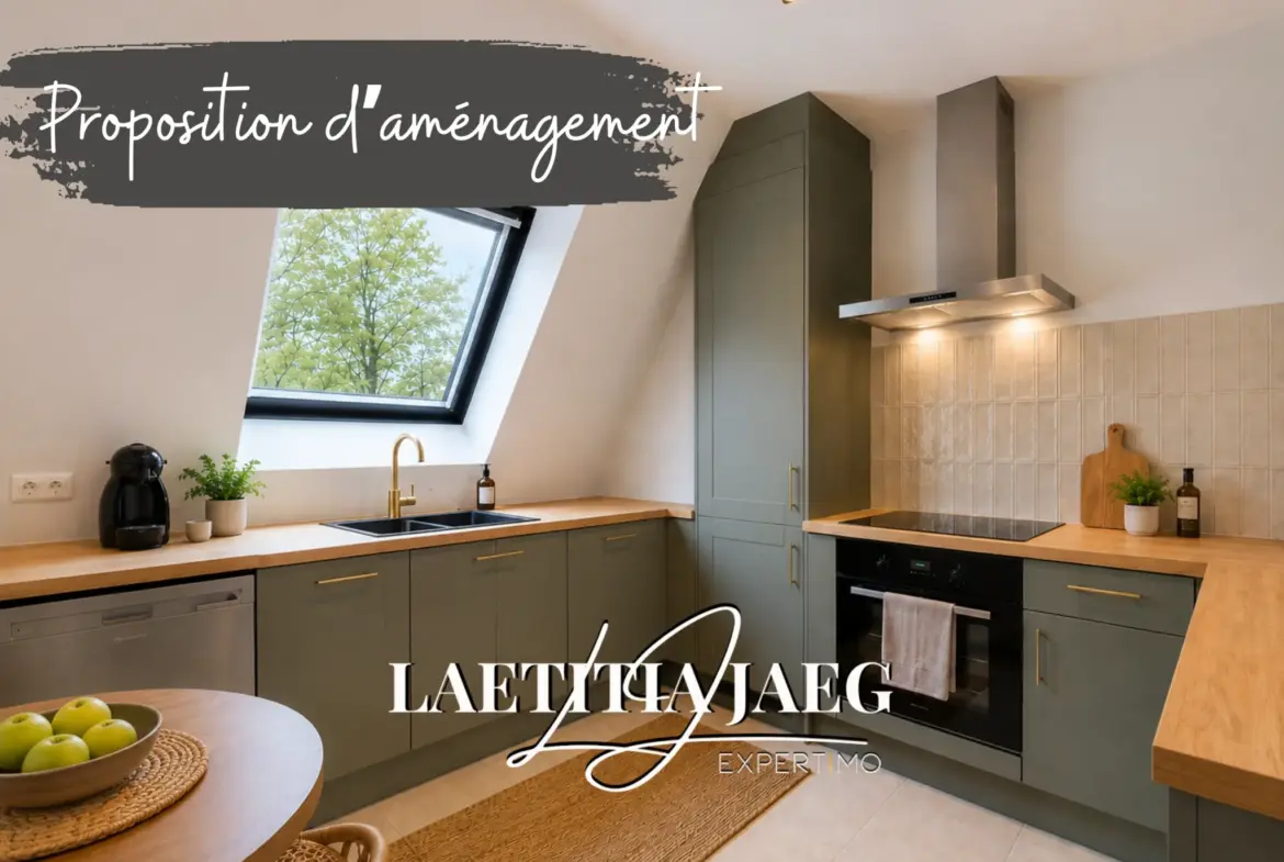 Achat Duplex 4 pièces avec balcon, garage et parking à Erstein 