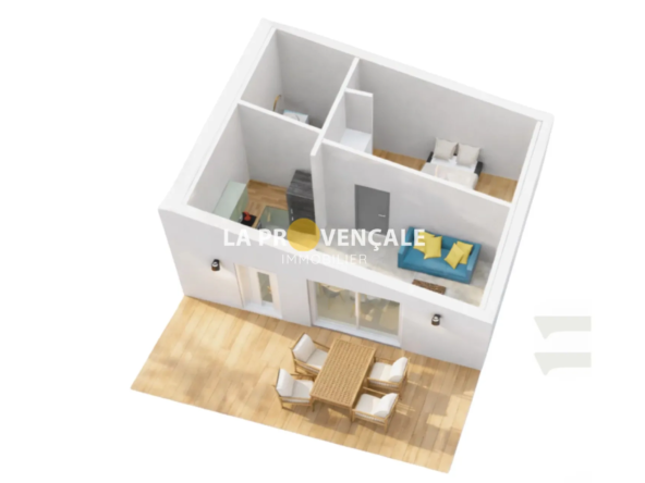 Appartement T2 neuf avec jardin à vendre à Gréasque, livraison en 2026