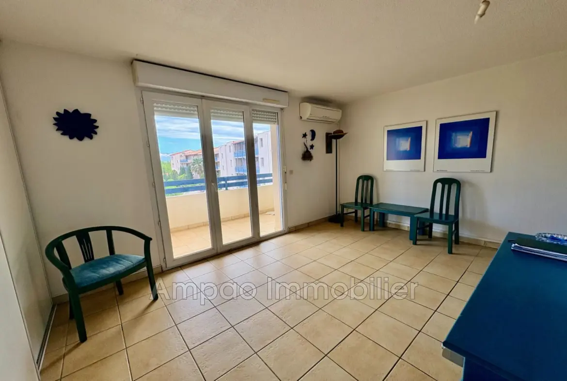 Appartements 2 pièces à vendre à Canet-en-Roussillon avec terrasse et piscine 