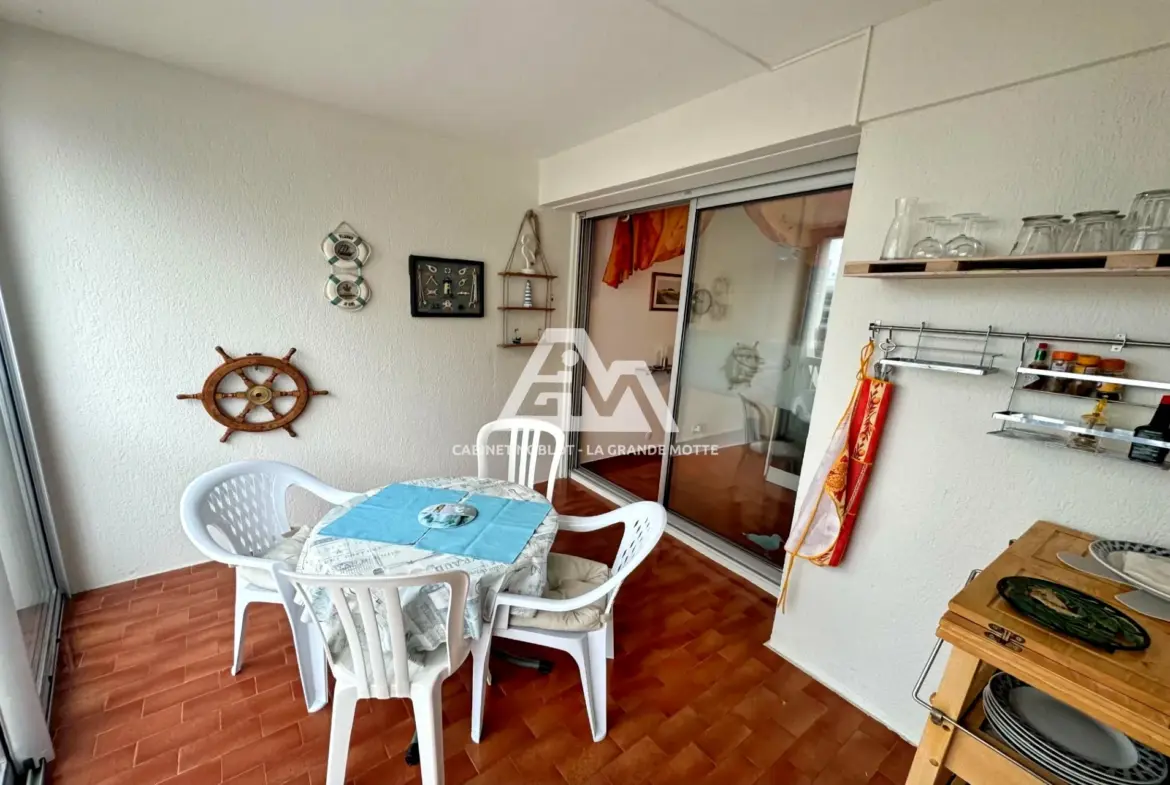 Appartement T1 avec loggia à La Grande-Motte - Vue verdure et proximité plage 
