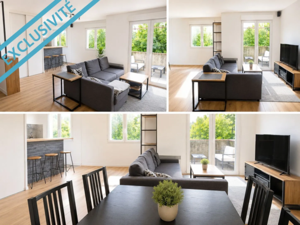 Appartement T3 de 69 m² avec balcon, garage et parking à Colomiers