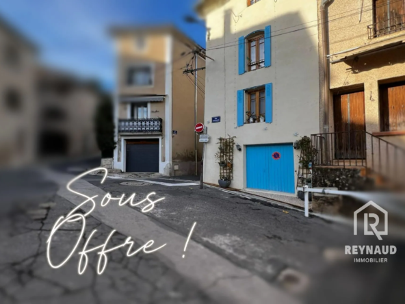 A vendre maison de ville de 44 m² à Clermont-l'Hérault avec 2 chambres et cave