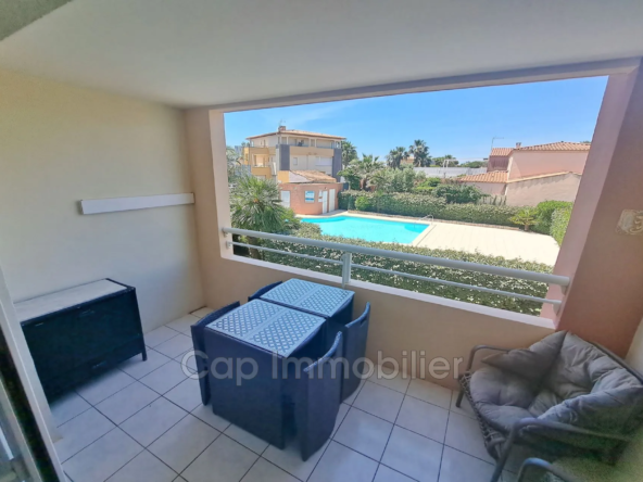 Appartement 2 pièces avec loggia et piscine au Cap d'Agde, Rochelongue