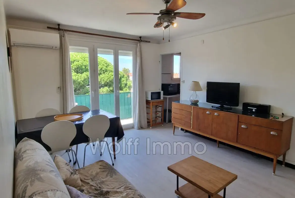 Charmant appartement T3 à Canet-Plage avec parking et cave 
