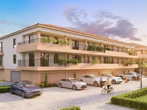 Appartement neuf à Lucciana dans la résidence Le Parc de Papalia avec terrasse et parc paysagé