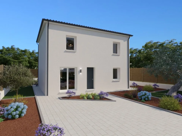 Maison à étage Nosybe 115 m² à Ligugé, design compact et espace optimisé
