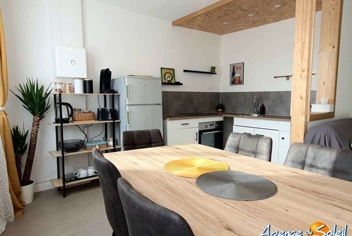 Appartement T3 rénové au cœur de Gruissan, proche commodités 