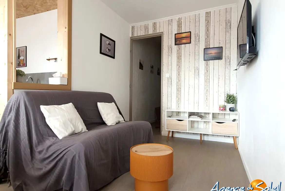 Appartement T3 rénové au cœur de Gruissan, proche commodités 