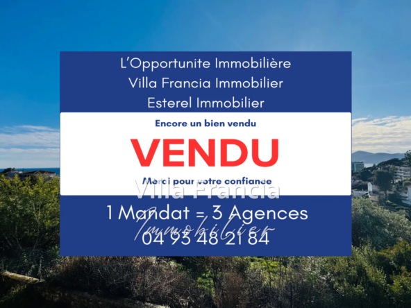 Appartement 2 pièces avec vue mer à Cannes – Résidence avec piscine et tennis
