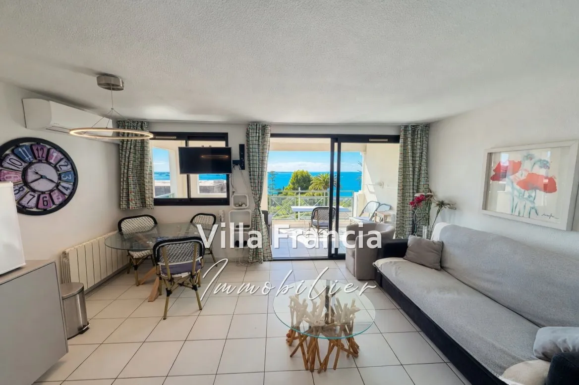 Appartement Vue Mer à Cannes avec Terrasse, Piscine et Parking 