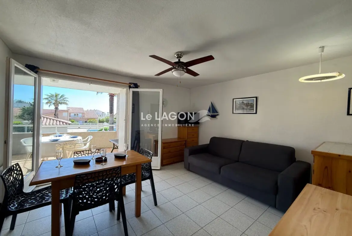 Appartement 2 pièces avec vue mer à Saint-Cyprien-Plage 