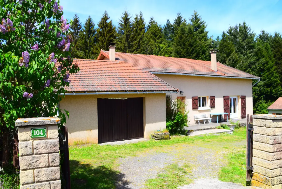 Maison à vendre de 110 m² avec jardin et vue panoramique à Coucouron 