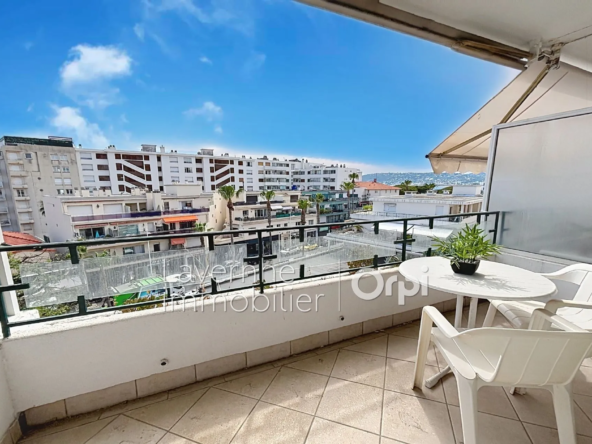 Studio à vendre à Juan les Pins de 26 m² avec terrasse et cave, emplacement idéal