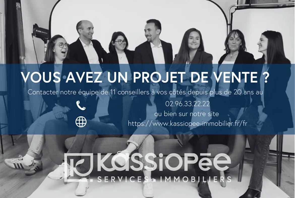 Appartement T2 rénové avec terrasse à Saint-Brieuc en vente 