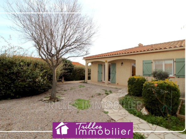À vendre maison de plain-pied à Saint-Hippolyte avec jardin et garage