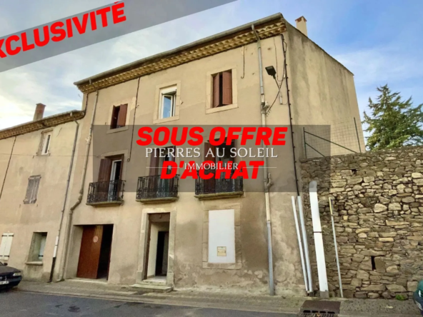 Maison à vendre à Camplong de 195 m² avec garage et potentiel d'aménagement