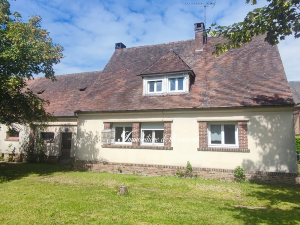 Maison à vendre à Beaumont le Roger avec jardin, garage et potentiel d'aménagement