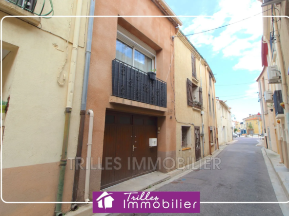 Maison de village atypique à Villelongue-de-la-Salanque avec garage et mezzanine