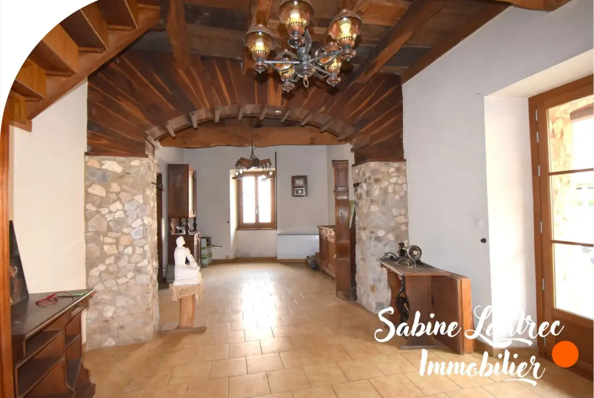 Grande maison de village en pierre à Lombers avec fort potentiel de rénovation 