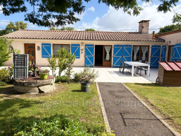 Maison de plain-pied avec dépendances à Saint-Vivien-de-Médoc, calme et proche des plages