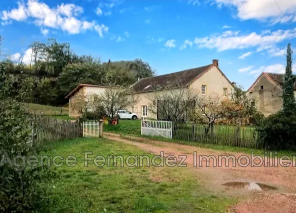 Maison à vendre à Semur-en-Brionnais – Espaces spacieux et grand terrain en campagne