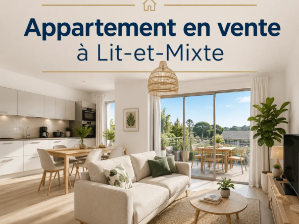 Appartement neuf 3 pièces à Lit-et-Mixe - 61 m² avec parking privé
