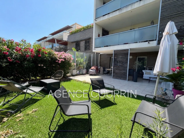 Appartement 2 pièces en rez-de-jardin au Cannet avec extérieur et parking