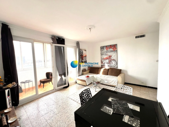 Appartement T4 avec Vue sur Marseille - 69,5 m², 3 Chambres, Balcon