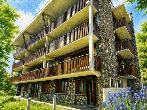 Appartement 3 pièces rénové à Saint-Dalmas-de-Valdeblore proche La Colmiane