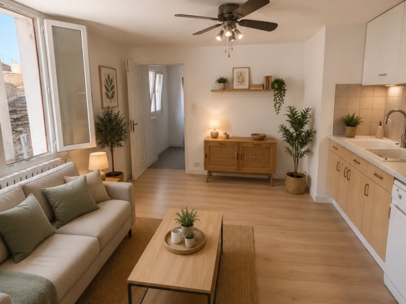 Charmant appartement T2 de 26 m2 en plein cœur de L'Isle-sur-la-Sorgue