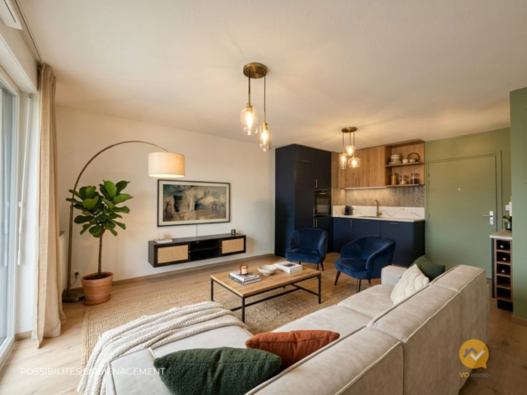 Appartement 2 pièces lumineux avec balcon et garage à Mulhouse - Centre-ville